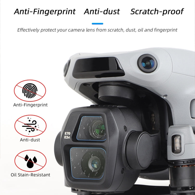 For DJI Air 3S Sunnylife Tempered Glass Film Lens Protector, 1 Set, 2 Sets For DJI Air 3S Sunnylife Tempered Glass Film Lens Protector, 1 Set, 2 Sets